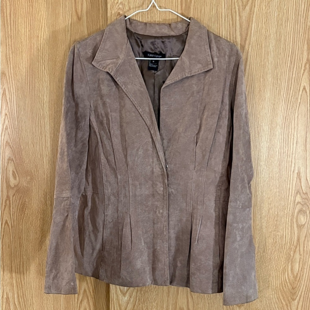 Karen Kane Light Mauve Suede Blazer Jacket